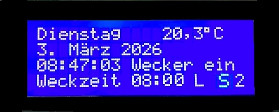 Anzeige auf dem LCD